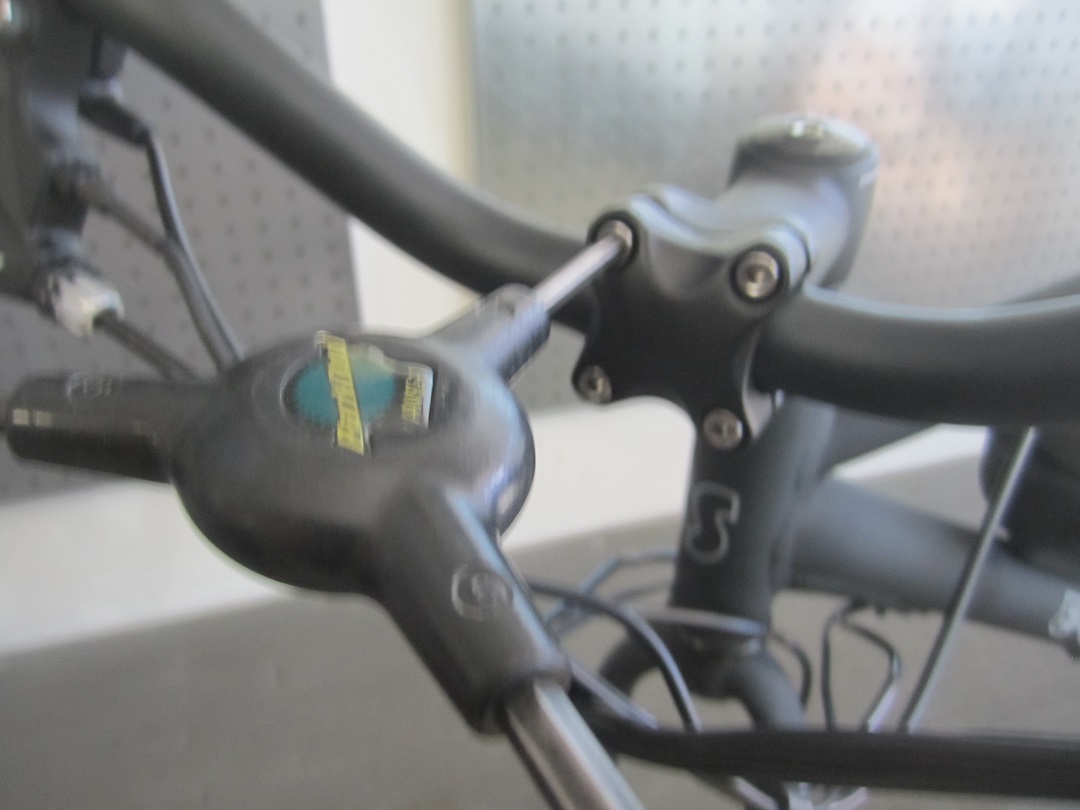 Install the handlebars, tighten only snugly, you will make final adjustment after.